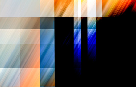 Abstract background with stripes in orange, yellow, black and white colorsの写真素材