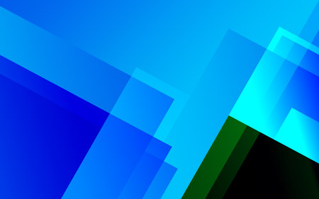 Abstract blue background with squares. Geometric design. Illustrationの写真素材