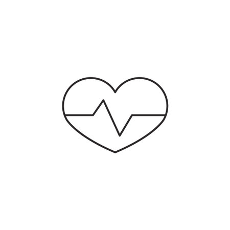 Heart icon outline vector illustration signのイラスト素材