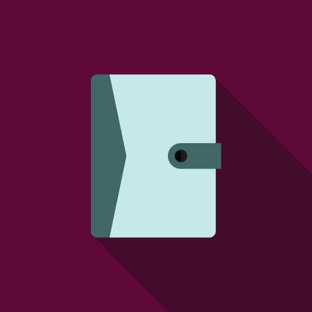 Notebook icon flat illustration vectorのイラスト素材