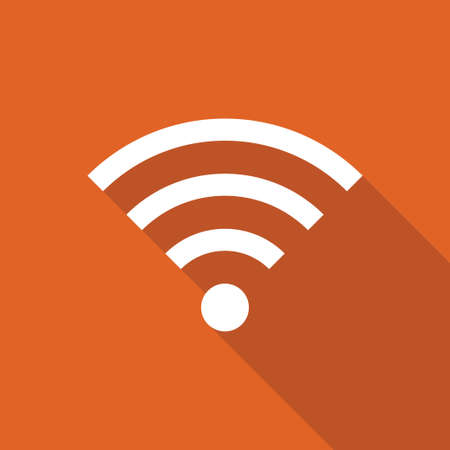 Wireless icon flat illustration vectorのイラスト素材