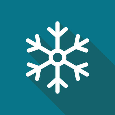 Snowflake icon flat illustration vectorのイラスト素材