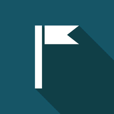 Location icon flat illustration vectorのイラスト素材