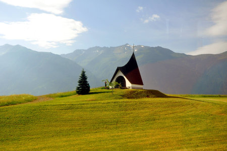 House on the lawnのeditorial素材