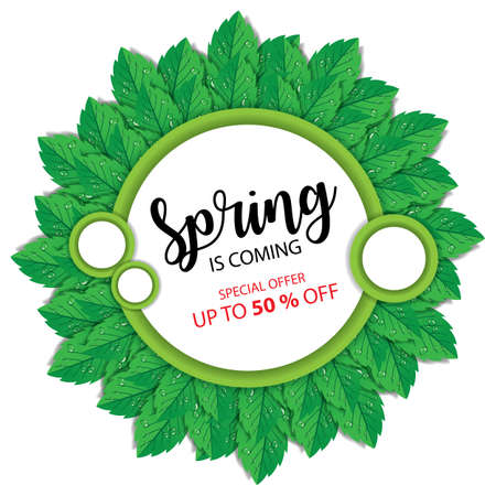 Promotional Spring bannerのイラスト素材