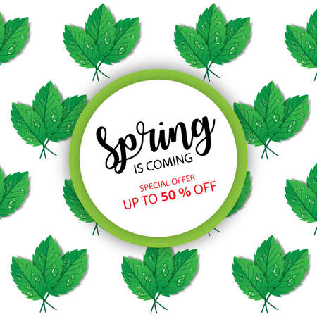 Promotional Spring bannerのイラスト素材