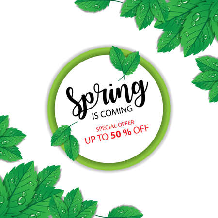 Promotional Spring bannerのイラスト素材