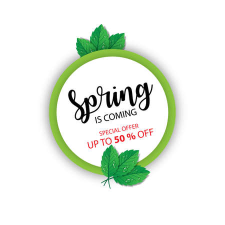 Promotional Spring bannerのイラスト素材