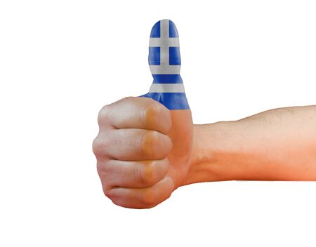 Thumbs up Greeceの写真素材