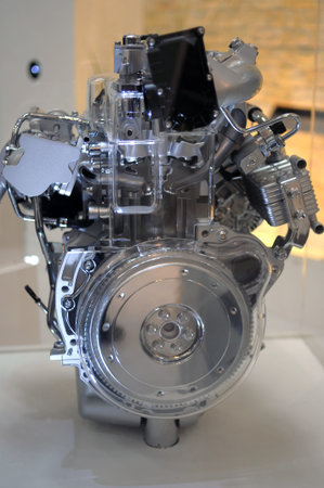 KUALA LUMPUR - DEC 03: Engine for vehicle show at the Kuala Lumpur International Motor Show 2010 on...
