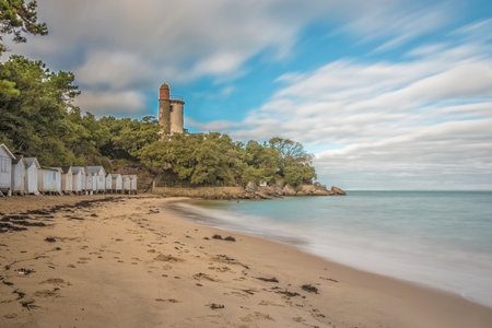 The beaches and the sea of Noirmoutier islandの写真素材