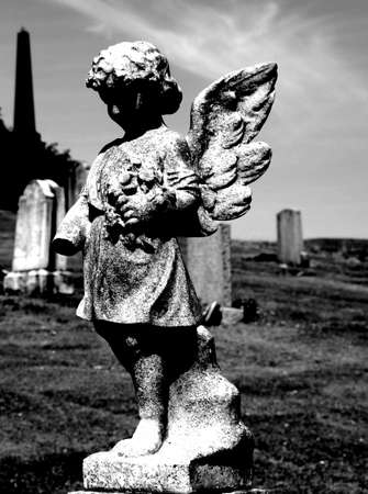 Angel Gravestone Architectureの写真素材