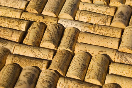 collection of wine corksの写真素材