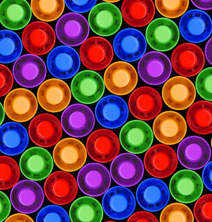 tops of colored highlighter pensの写真素材