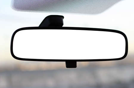 rear view mirror with clipping pathの写真素材