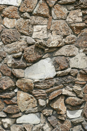 large stone granite wallの写真素材