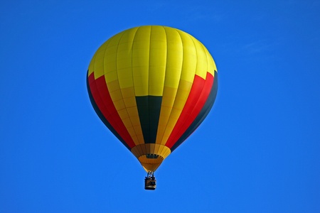 Yellow red black balloonの写真素材
