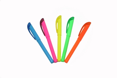 Five highlightersの写真素材
