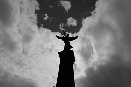 Angel silhouetteの写真素材