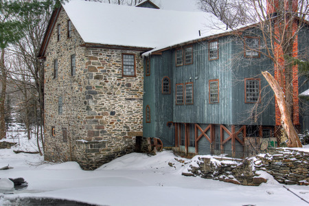 Snow covered mill 276のeditorial素材