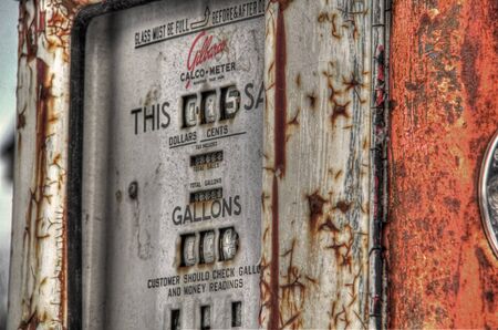 Vintage gas pump 138の写真素材