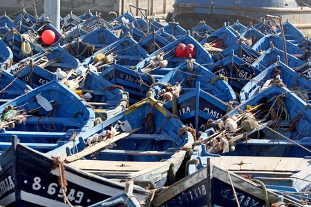 Fishing Boats Essaouiraの写真素材