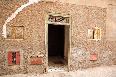 Vintage Moroccan doorwayの写真素材