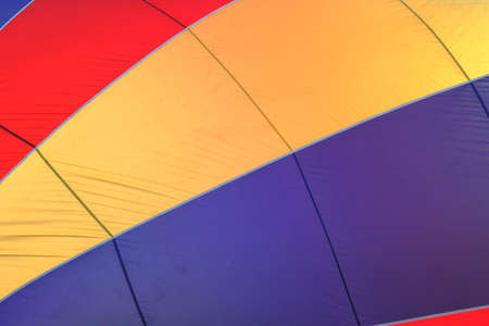 Hot air balloon fabric patterns with various colors and linesの写真素材