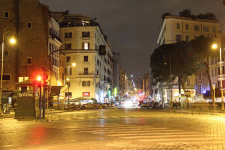 Street views of alleys and roads in Rome from different parts of the cityのeditorial素材