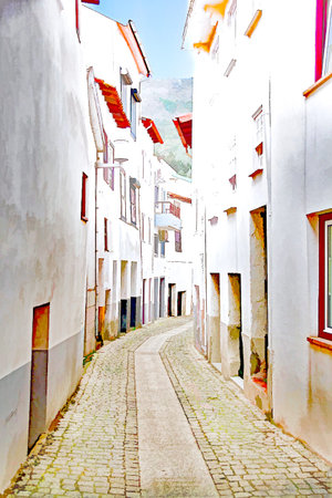 Portugal 2023 rural photo art manipulationの写真素材