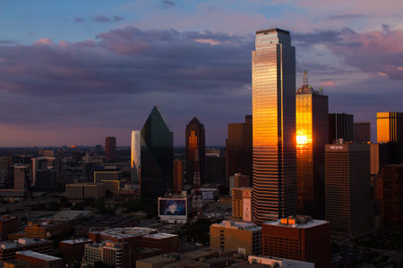 Dallas at Sunsetの写真素材