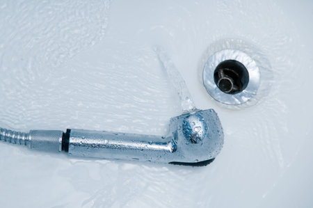 The adaptation for washing in a bathroom of soulsの写真素材