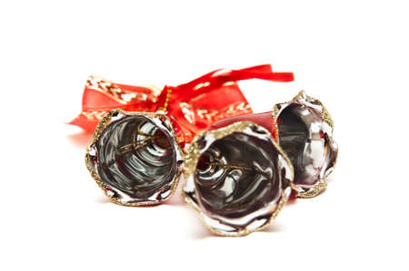 Christmas bells isolated not the usual perspectiveの写真素材