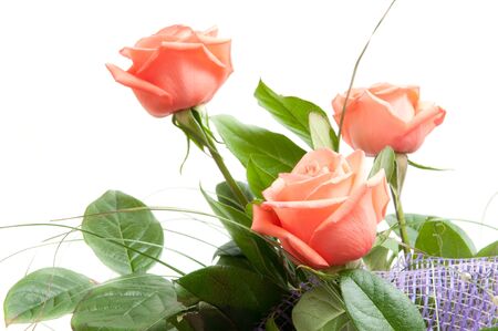 a large bouquet of red rosesの写真素材