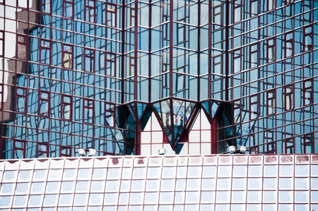 Modern high-rise building with large windowsのeditorial素材