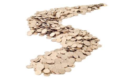 Compass is at the beginning of the road from coinsの写真素材