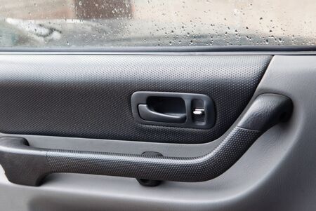 car door inside the castleの写真素材