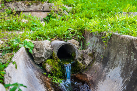 spring with clean drinking water