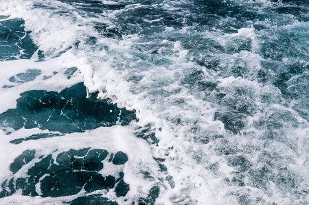 beautiful sea landscape of the island of Cyprus with a rocky shoreの写真素材