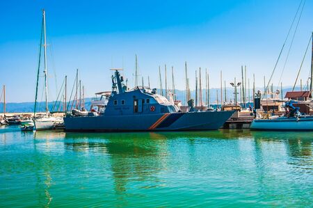seaport town of the island of Cyprus Latchiの写真素材