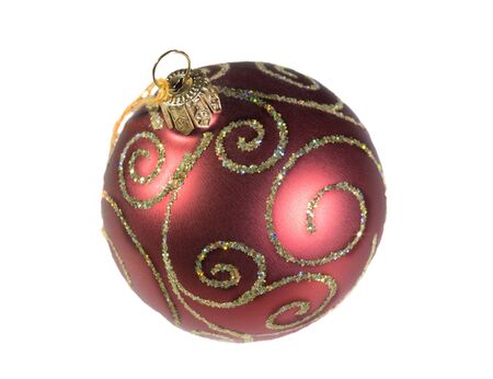 Christmas ball decorations large isolatedの写真素材