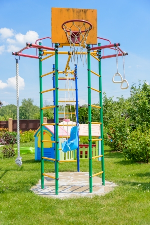 swing carousel in the park for childrenの写真素材
