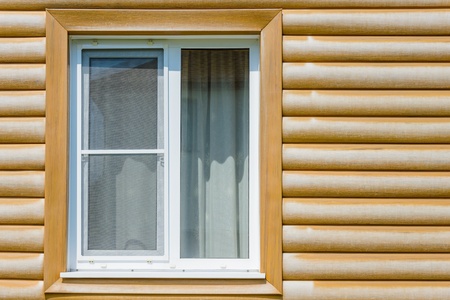 window on the outside of the buildingの写真素材