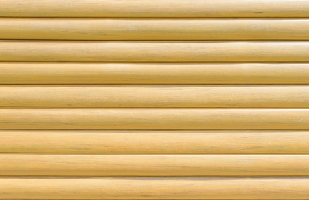 Background wooden convex laths horizontalの写真素材