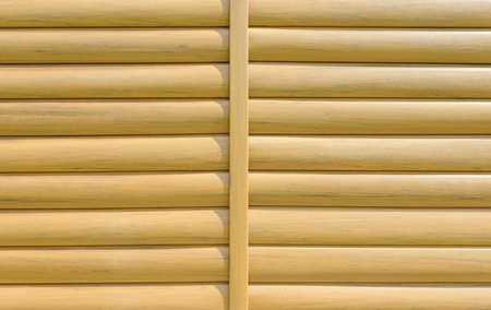 Background wooden convex laths horizontalの写真素材