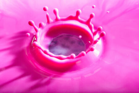 education crown after dripping fluid and shockの写真素材