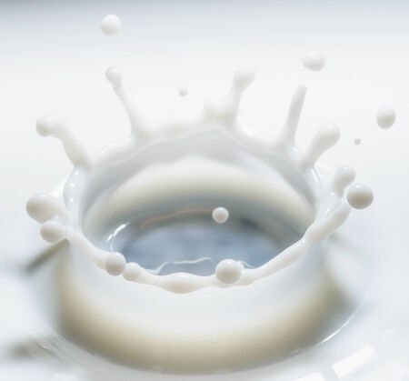 education crown after dripping fluid and shockの写真素材
