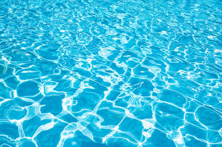 swimming pool blue water abstract shape backgroundの写真素材