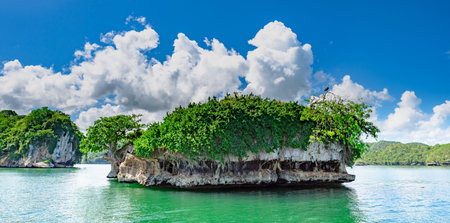 uninhabited bird nesting islands in the preserve of the Dominican Republic