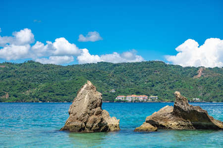 paradise beach Samana Peninsula Dominican Republicの写真素材